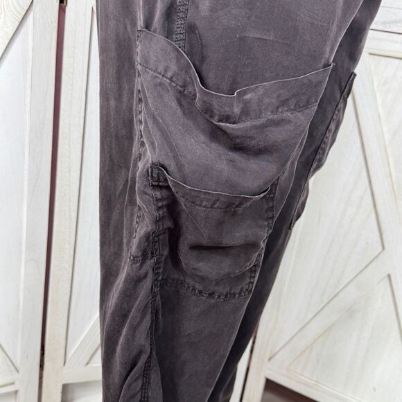 Hunter & Brown Slouchy Leg Pockets Pull On Trouser Pants Black XL - Picture 4 of 16